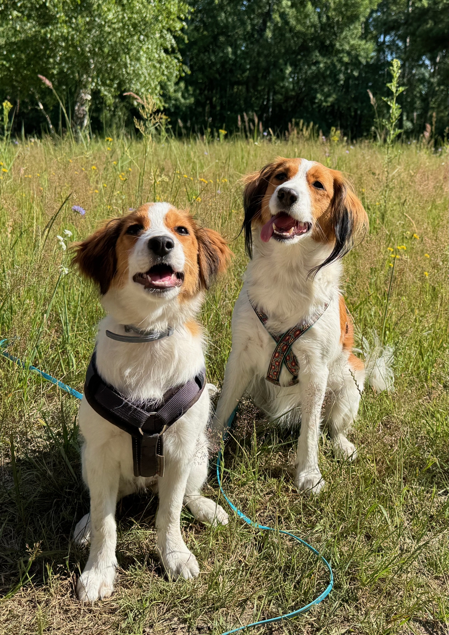 Kooikerhondje Yoyo und Bentje von den Berliner Pfötchen